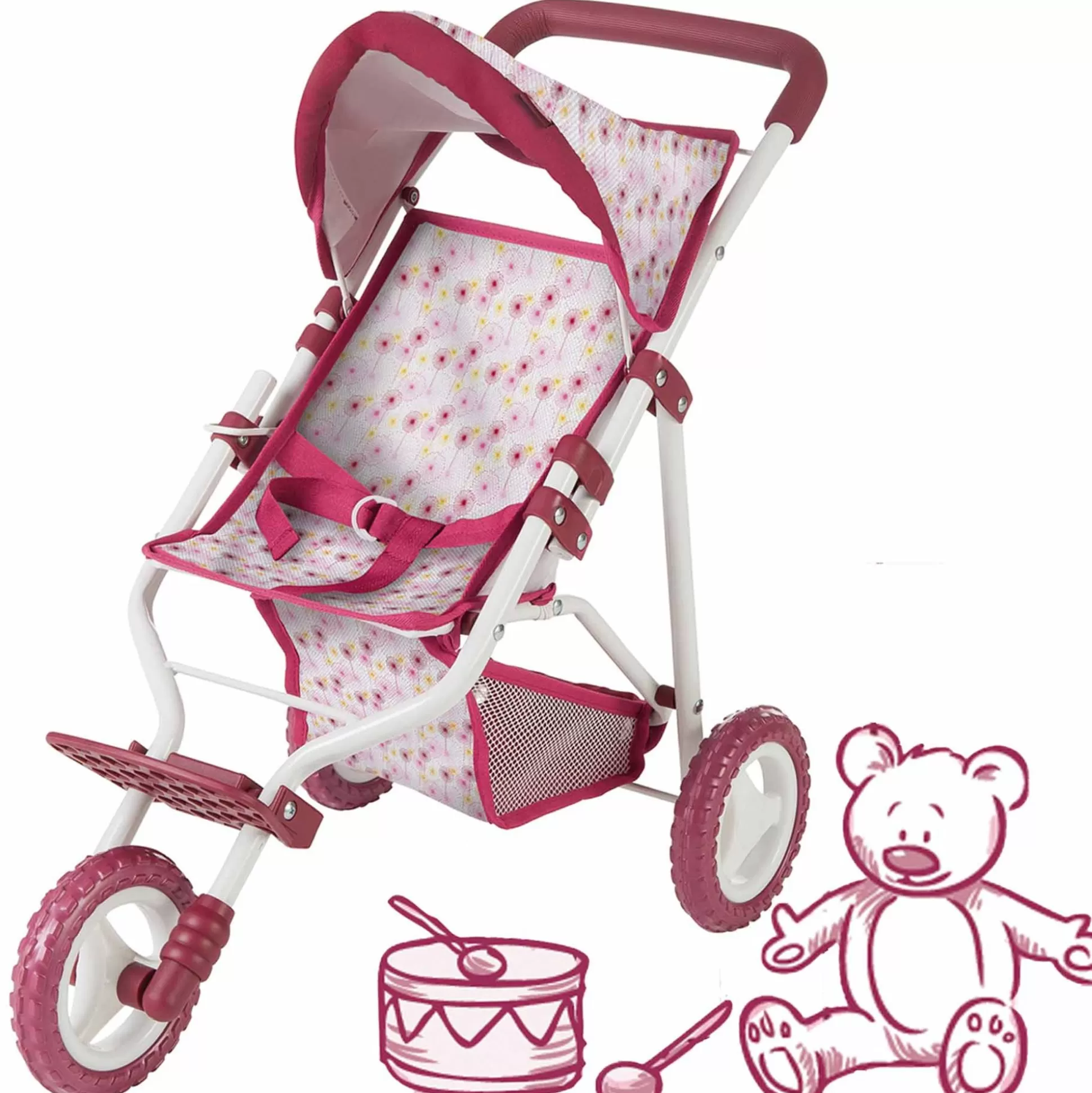 Discount Götz 3-Rad Puppen-Buggy Happy Flowers