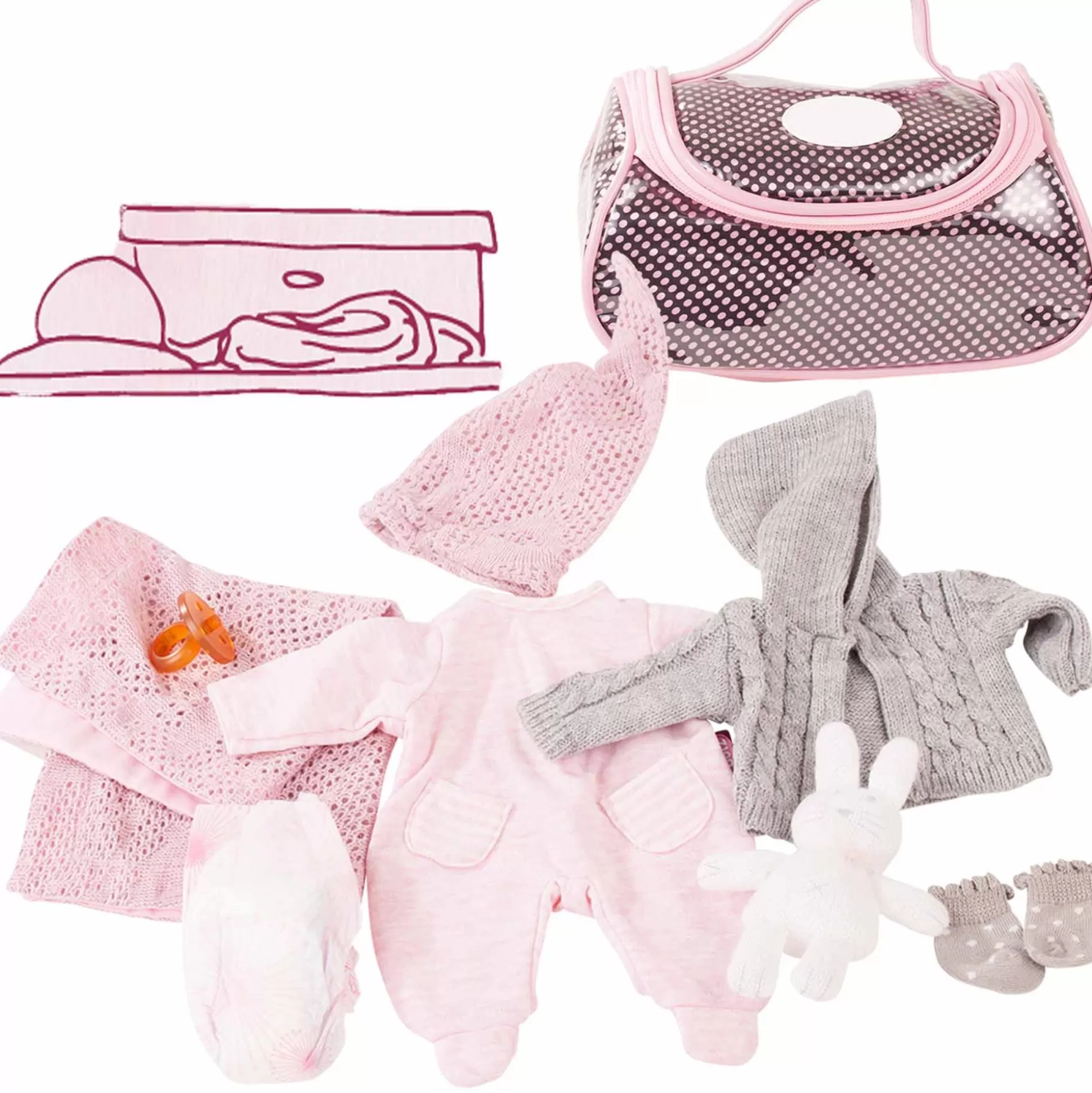 Outlet Götz Groses Babyset Cosy Rabbit Gr. S